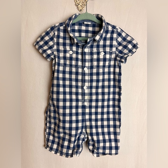 GAP Other - Baby Gap one piece romper gingham size 18-24 months